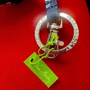 Vera Bradley Breakaway Lanyard Fabric Keychain Accessory